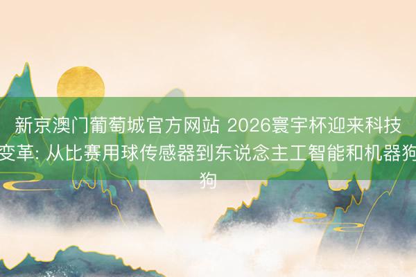 新京澳门葡萄城官方网站 2026寰宇杯迎来科技变革: 从比赛用球传感器到东说念主工智能和机器狗
