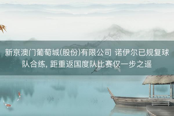 新京澳门葡萄城(股份)有限公司 诺伊尔已规复球队合练, 距重返国度队比赛仅一步之遥