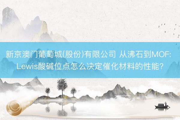 新京澳门葡萄城(股份)有限公司 从沸石到MOF: Lewis酸碱位点怎么决定催化材料的性能?