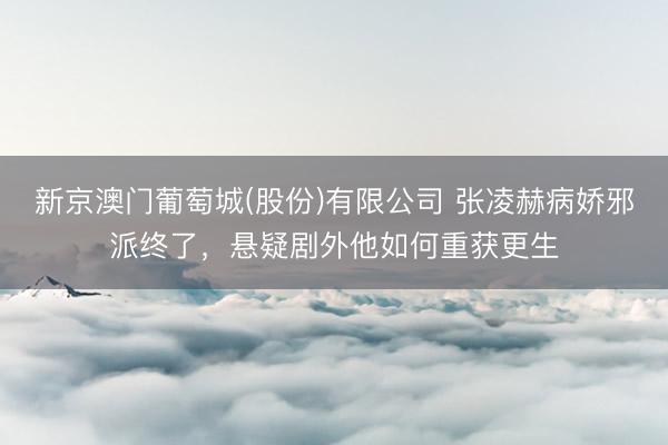 新京澳门葡萄城(股份)有限公司 张凌赫病娇邪派终了，悬疑剧外他如何重获更生